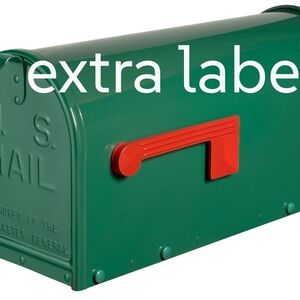 Green Mailbox with Red Flag
